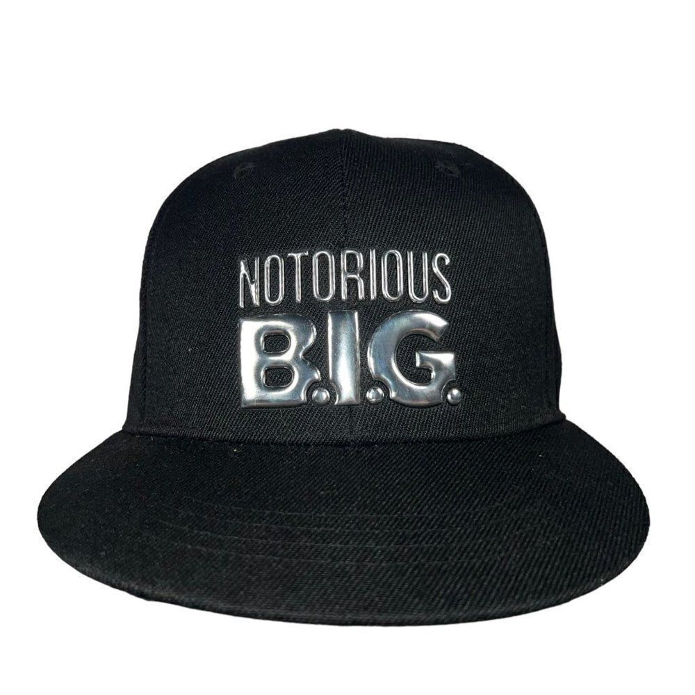 Rock Off The Notorious B.I.G. Biggie Smalls‎ Snapback Hat Black / Silver OS